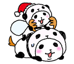 Panda in panda (winter version) sticker #8972561