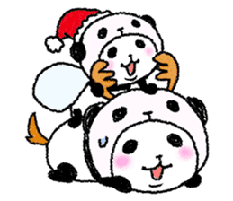 Panda in panda (winter version) sticker #8972561