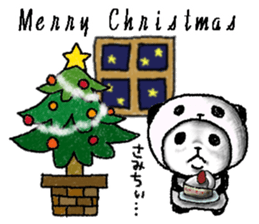 Panda in panda (winter version) sticker #8972563