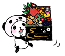 Panda in panda (winter version) sticker #8972569