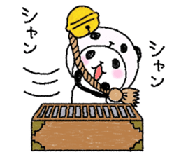 Panda in panda (winter version) sticker #8972570