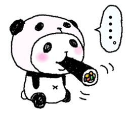 Panda in panda (winter version) sticker #8972572