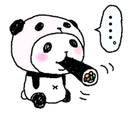 Panda in panda (winter version) sticker #8972572