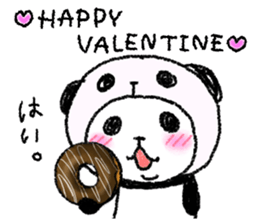 Panda in panda (winter version) sticker #8972574