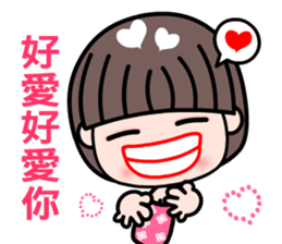 I love my sweet and funny girlfriend sticker #8972599