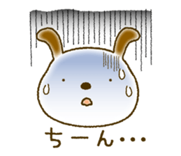 Daily Message of White dog "Fu-chan" sticker #8972853