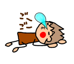 ORANGE chan and BROWN kun3 sticker #8973426