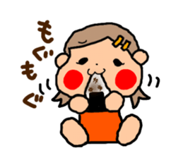 ORANGE chan and BROWN kun3 sticker #8973439