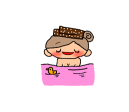 ORANGE chan and BROWN kun3 sticker #8973445