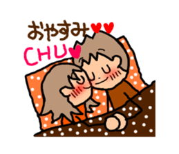 ORANGE chan and BROWN kun3 sticker #8973452