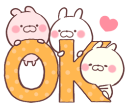 cute rabbit 1 sticker #8973658