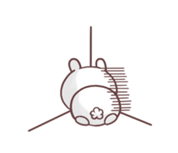 cute rabbit 1 sticker #8973691