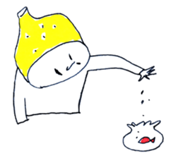 Lemon Cap Man sticker #8974903