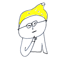 Lemon Cap Man sticker #8974905