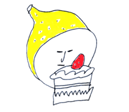 Lemon Cap Man sticker #8974925