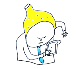 Lemon Cap Man sticker #8974927