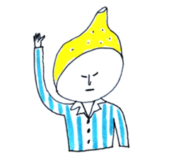 Lemon Cap Man sticker #8974928