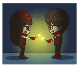 Mikaela & Lyon: Winter Edition sticker #8975551