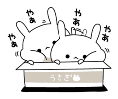 Escapism rabbit sticker #8975699