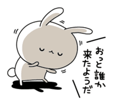 Escapism rabbit sticker #8975711