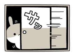 Escapism rabbit sticker #8975715