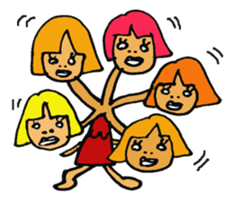 kawaii pop girl sticker #8975767