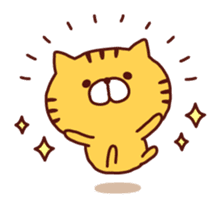 Convenient and cute tiger cat sticker #8976556