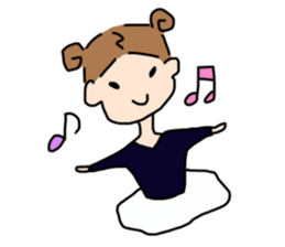 cute hair girl sticker #8976586