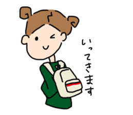 cute hair girl sticker #8976605