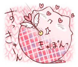 Mr. crochet needle and fur ball cat sticker #8976832