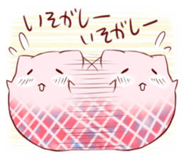 Mr. crochet needle and fur ball cat sticker #8976836