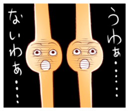 Mr. crochet needle and fur ball cat sticker #8976854