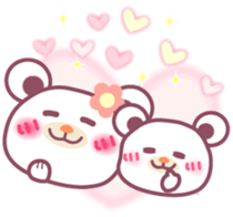Chocolate bear -Mom and child- sticker #8977112