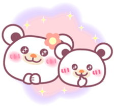 Chocolate bear -Mom and child- sticker #8977114