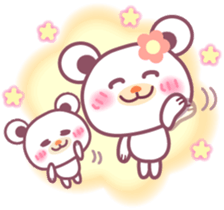Chocolate bear -Mom and child- sticker #8977131