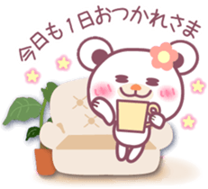 Chocolate bear -Mom and child- sticker #8977134