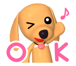 3D Dachs Friends(3) With Xmas & New Year sticker #8977501