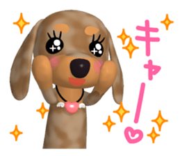 3D Dachs Friends(3) With Xmas & New Year sticker #8977505