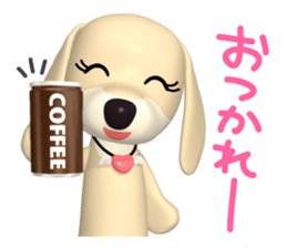 3D Dachs Friends(3) With Xmas & New Year sticker #8977519