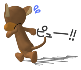 3D Dachs Friends(3) With Xmas & New Year sticker #8977522