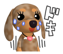 3D Dachs Friends(3) With Xmas & New Year sticker #8977525