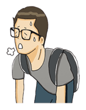 Joe - The Cool Guy In Plain Shirt sticker #8977856