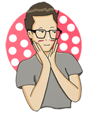 Joe - The Cool Guy In Plain Shirt sticker #8977862