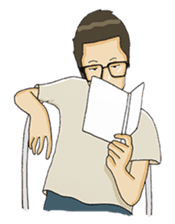 Joe - The Cool Guy In Plain Shirt sticker #8977866