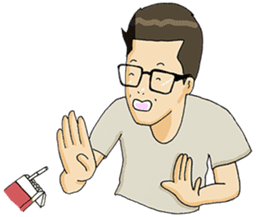 Joe - The Cool Guy In Plain Shirt sticker #8977872