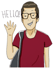 Joe - The Cool Guy In Plain Shirt sticker #8977878