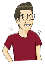 Joe - The Cool Guy In Plain Shirt sticker #8977879