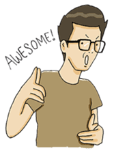 Joe - The Cool Guy In Plain Shirt sticker #8977886