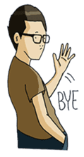 Joe - The Cool Guy In Plain Shirt sticker #8977887