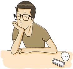 Joe - The Cool Guy In Plain Shirt sticker #8977890